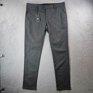 $140 NEW Haight & Ashbury Dress Pants Men 36 x 32 Flat Front Gray